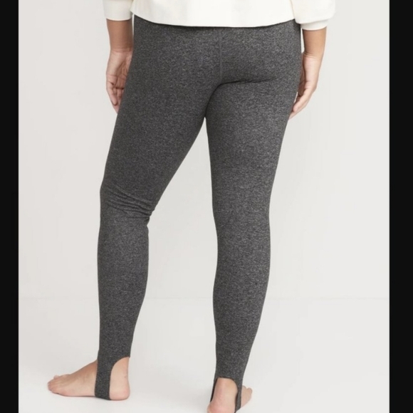 3X - Old Navy | High-Waisted CozeCore Heathered Performance Stirrup Leggings - Picture 2 of 3